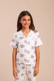 FOX בנות אחר פיג'מה מכופתרת סטיץ' דיסני פיג'מה מכופתרת סטיץ' דיסני