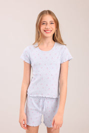 FOX בנות אחר פיג'מה עם הדפס פיג'מה עם הדפס