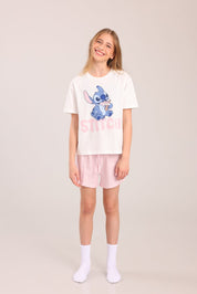 FOX בנות אחר פיג'מה ממותגת סטיץ' דיסני פיג'מה ממותגת סטיץ' דיסני