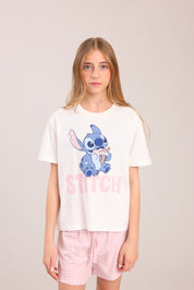 FOX בנות אחר פיג'מה ממותגת סטיץ' דיסני פיג'מה ממותגת סטיץ' דיסני