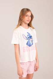 FOX בנות אחר פיג'מה ממותגת סטיץ' דיסני פיג'מה ממותגת סטיץ' דיסני