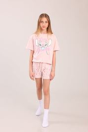 FOX בנות אחר פיג'מה ממותגת סטיץ' דיסני פיג'מה ממותגת סטיץ' דיסני