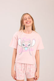 FOX בנות אחר פיג'מה ממותגת סטיץ' דיסני פיג'מה ממותגת סטיץ' דיסני