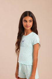 FOX בנות אחר פיג'מה ממותגת סטיץ' דיסני פיג'מה ממותגת סטיץ' דיסני