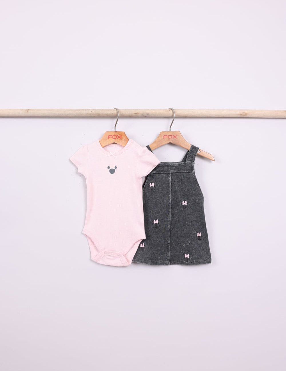 FOX NB אחר מארז בגד גוף ושמלת גינס מיני מאוס דיסני מארז בגד גוף ושמלת גינס מיני מאוס דיסני