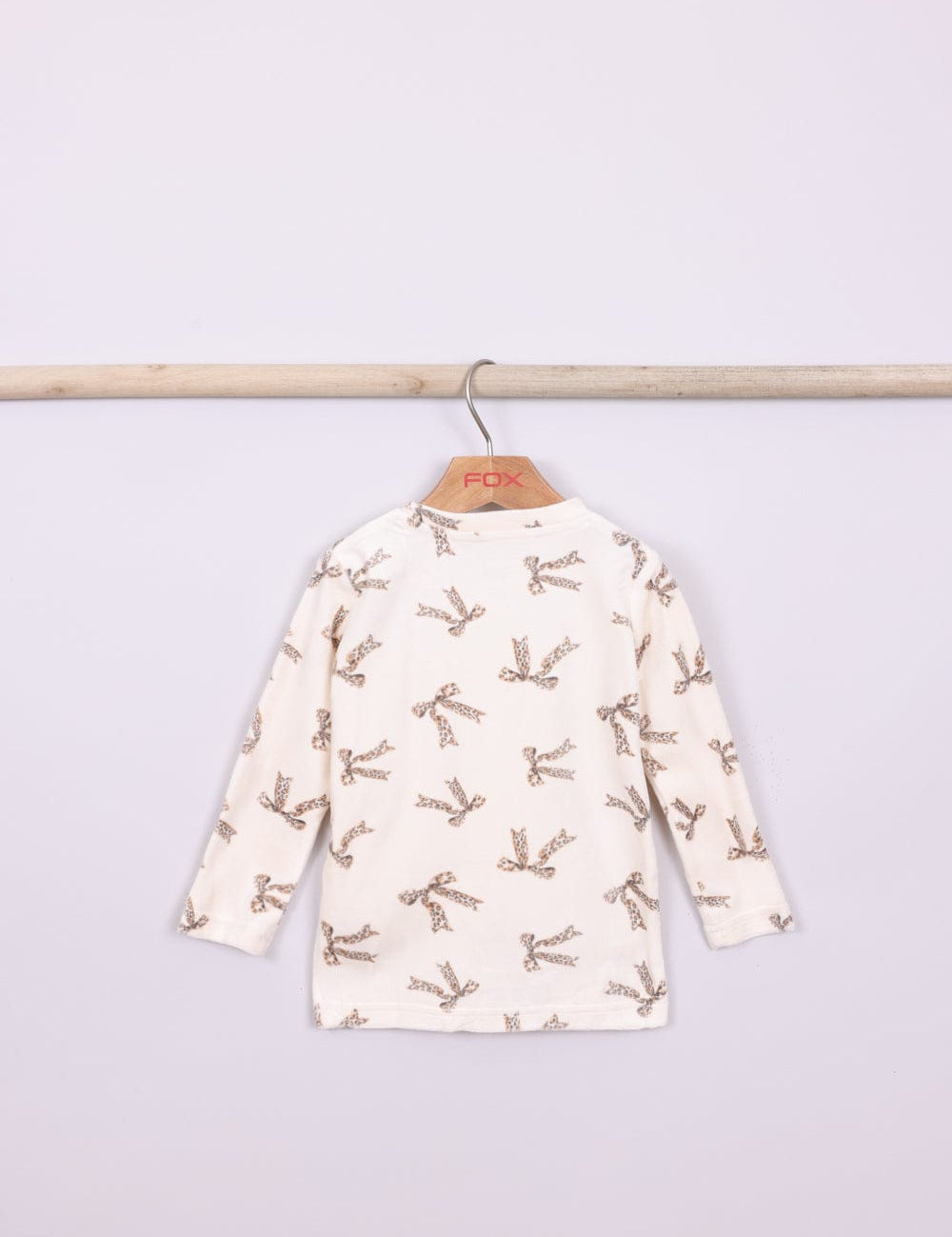 FOX תינוקות בנות אחר פיג'מה קטיפה עם הדפס MINIME פיג'מה קטיפה עם הדפס MINIME