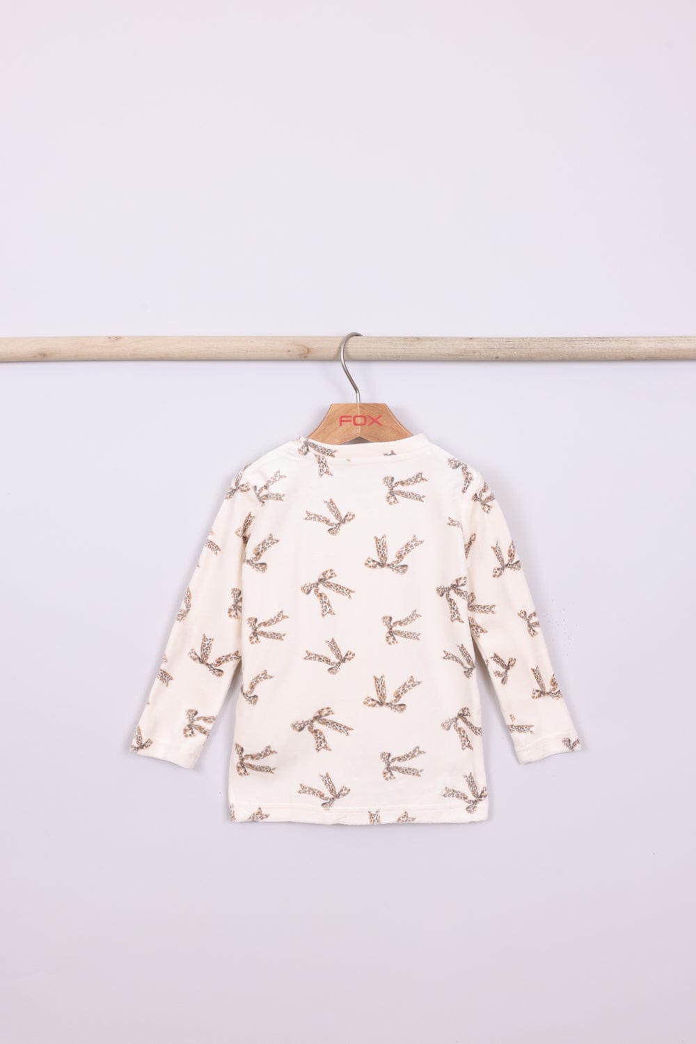 FOX תינוקות בנות אחר פיג'מה קטיפה עם הדפס MINIME פיג'מה קטיפה עם הדפס MINIME