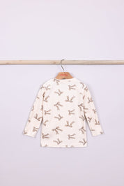 FOX תינוקות בנות אחר פיג'מה קטיפה עם הדפס MINIME פיג'מה קטיפה עם הדפס MINIME