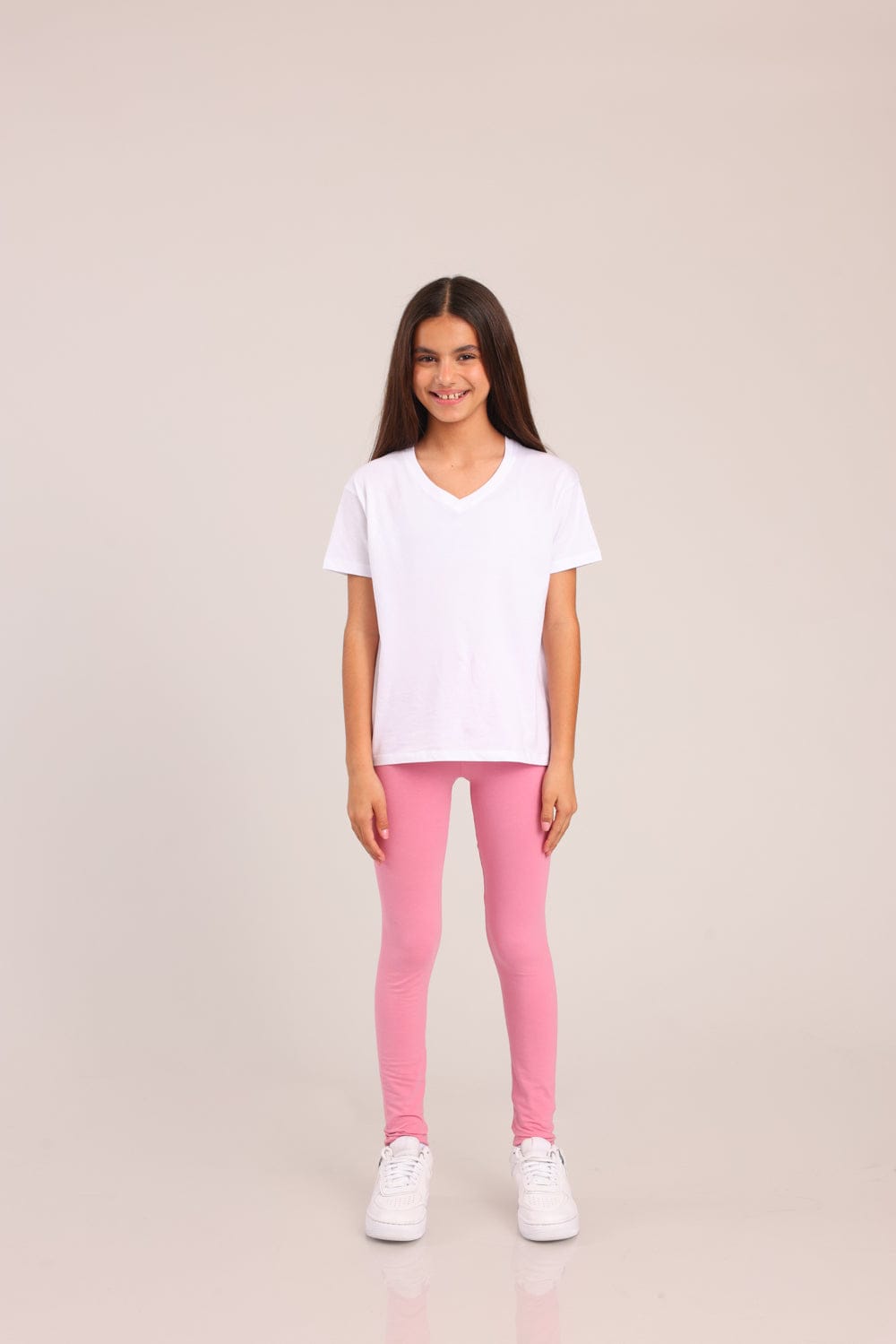 FOX בנות מכנסיים ארוכים טייץ ארוך חלק טייץ ארוך חלק