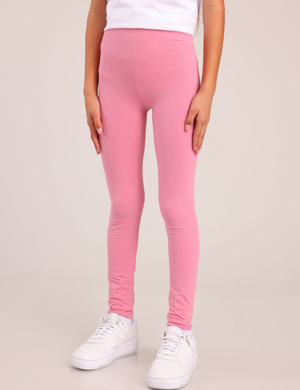 FOX בנות מכנסיים ארוכים טייץ ארוך חלק טייץ ארוך חלק