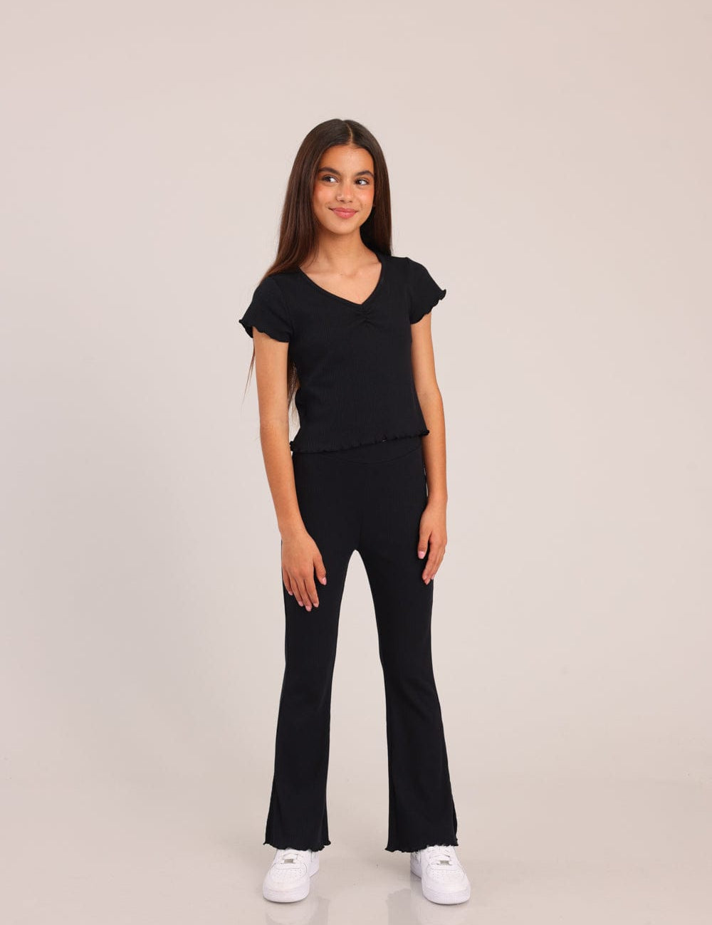 FOX בנות מכנסיים ארוכים טייץ מתרחב טייץ מתרחב