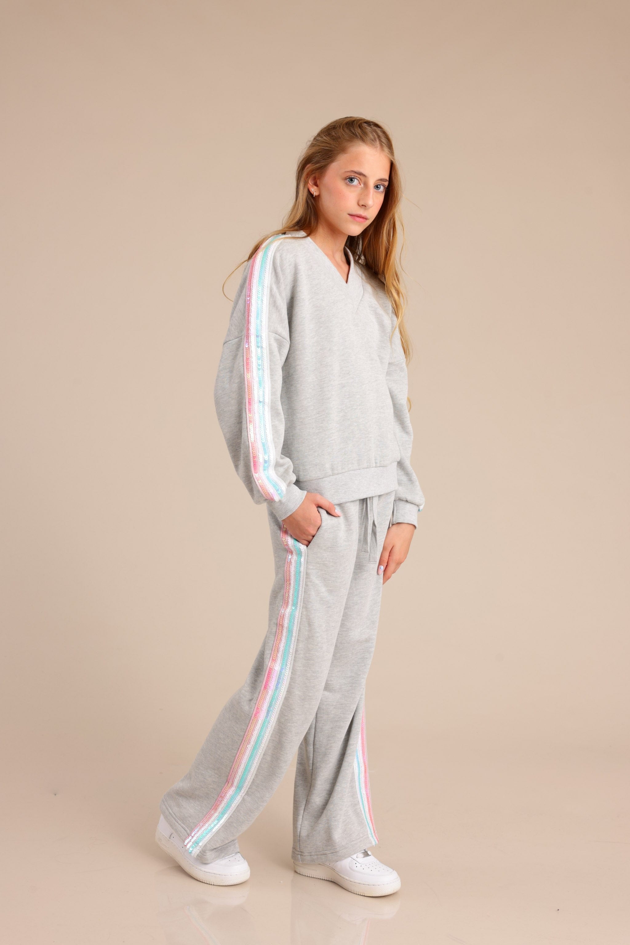 FOX בנות סריגים מכנסיים מכנסיים