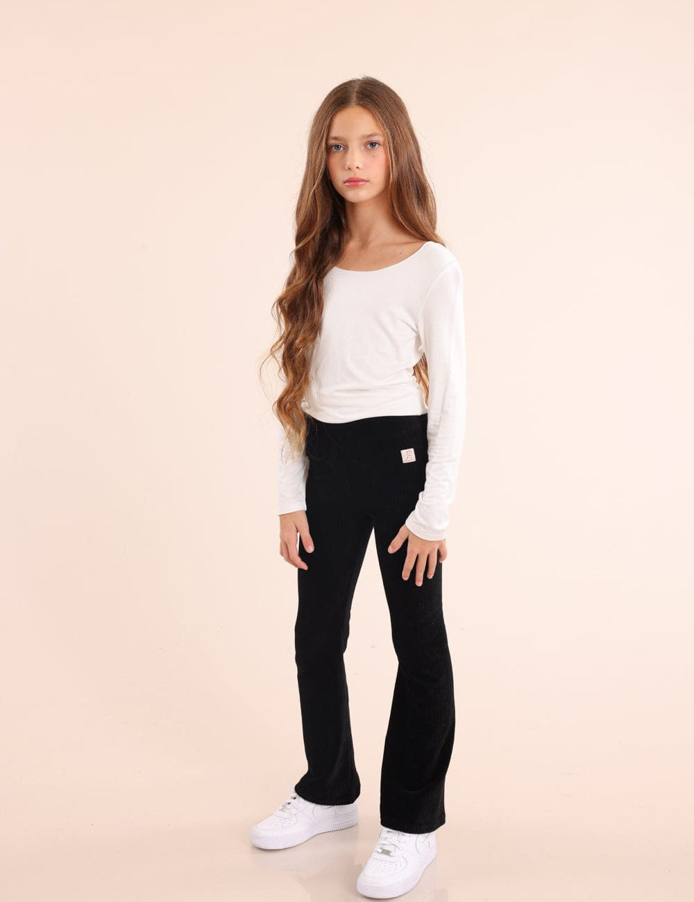 FOX בנות מכנסיים מכנסי אריג מכנסי אריג