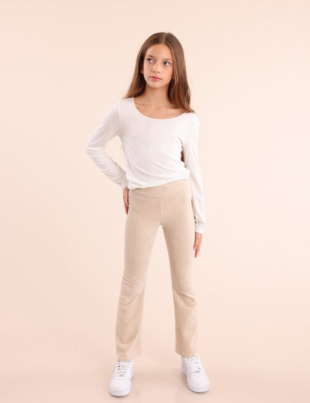 FOX בנות מכנסיים מכנסי אריג מכנסי אריג