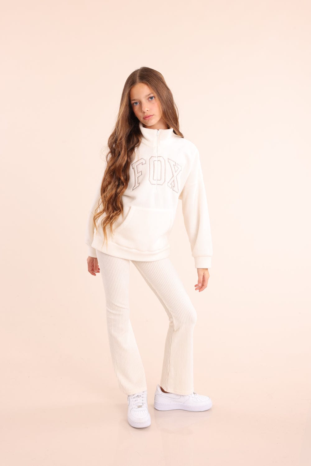 FOX בנות מכנסיים מכנסי אריג מכנסי אריג