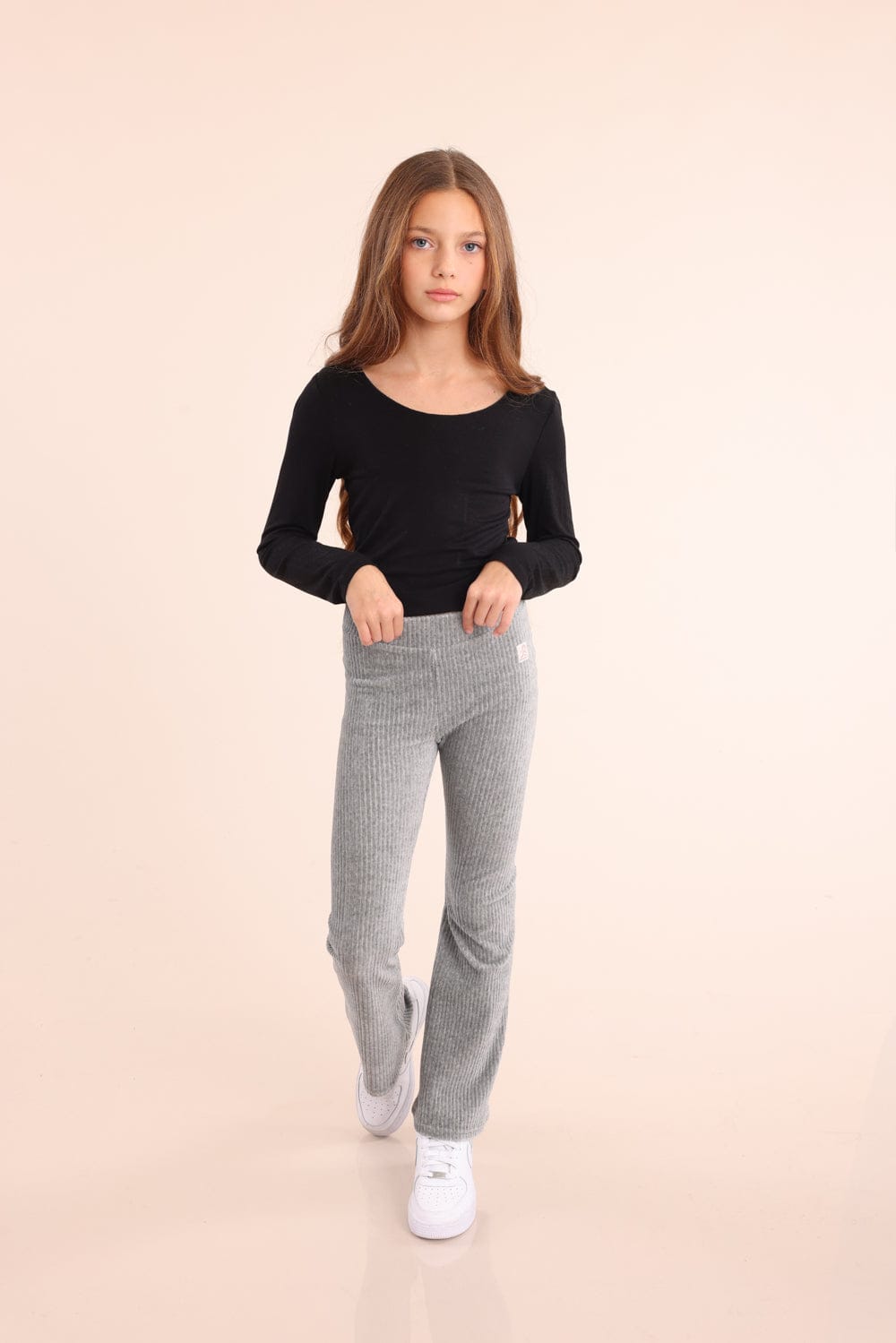 FOX בנות מכנסיים מכנסי אריג מכנסי אריג