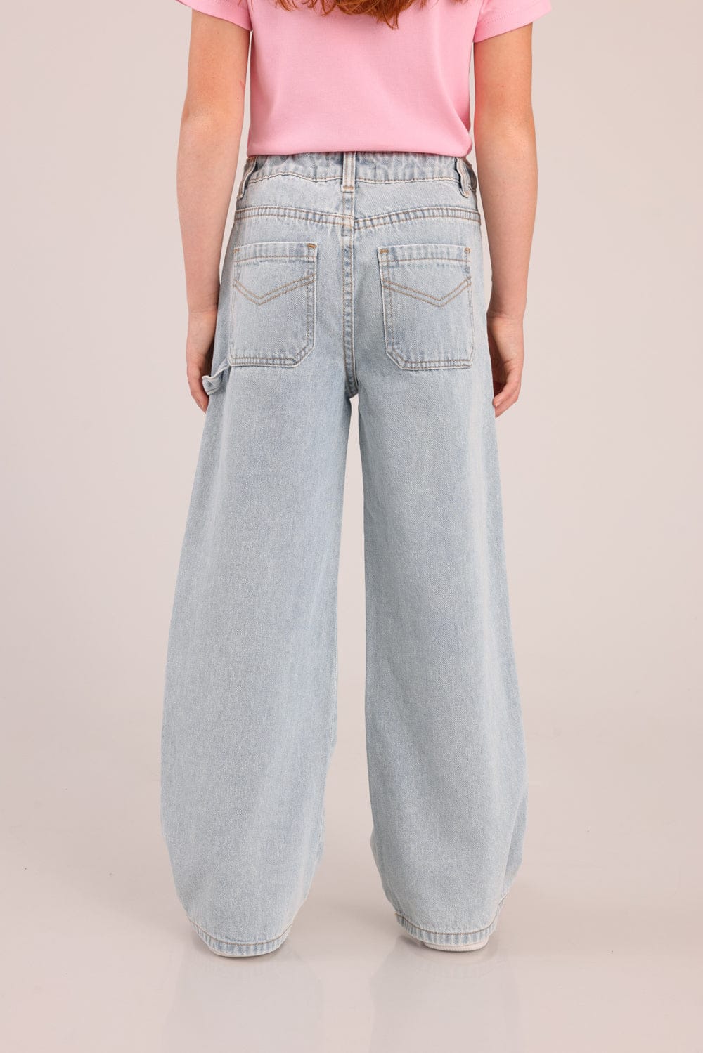 FOX בנות מכנסיים ארוכים מכנסי ג'ינס מתרחבים מכנסי ג'ינס מתרחבים