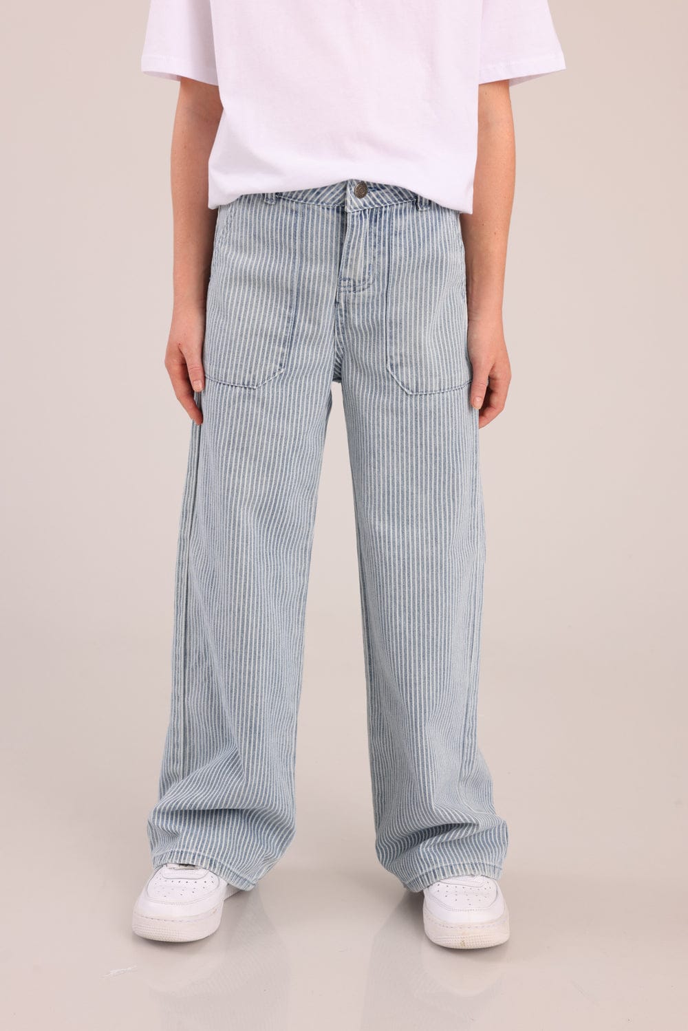 FOX בנות מכנסיים ארוכים מכנסי ג'ינס אוברסייז מכנסי ג'ינס אוברסייז