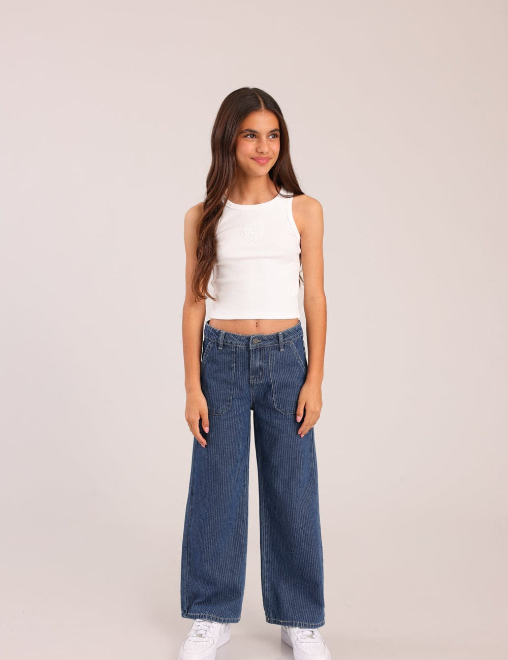 FOX בנות מכנסיים ארוכים מכנסי ג'ינס מכנסי ג'ינס