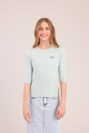 FOX בנות חולצה קצרה חולצה 3/4 ממותגת סטיץ' דיסני חולצה 3/4 ממותגת סטיץ' דיסני