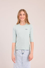 FOX בנות חולצה קצרה חולצה 3/4 ממותגת סטיץ' דיסני חולצה 3/4 ממותגת סטיץ' דיסני