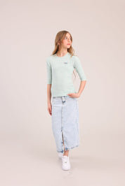 FOX בנות חולצה קצרה חולצה 3/4 ממותגת סטיץ' דיסני חולצה 3/4 ממותגת סטיץ' דיסני