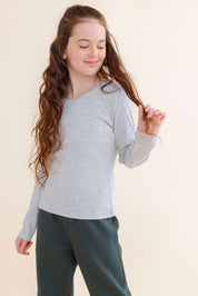 FOX בנות חולצה חולצת בייסיק V ריב FOX | חולצת בייסיק V ריב | קנה עכשיו