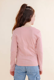 FOX בנות חולצה חולצת בייסיק V ריב FOX | חולצת בייסיק V ריב | קנה עכשיו