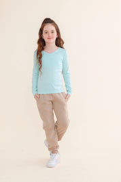 FOX בנות חולצה חולצת בייסיק V ריב FOX | חולצת בייסיק V ריב | קנה עכשיו