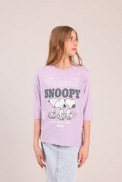 FOX בנות חולצה קצרה חולצה 3/4 ממותגת סנופי חולצה 3/4 ממותגת סנופי