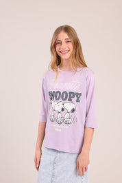 FOX בנות חולצה קצרה חולצה 3/4 ממותגת סנופי חולצה 3/4 ממותגת סנופי