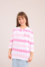 FOX בנות חולצה קצרה חולצה ממותגת ברבי חולצה ממותגת ברבי