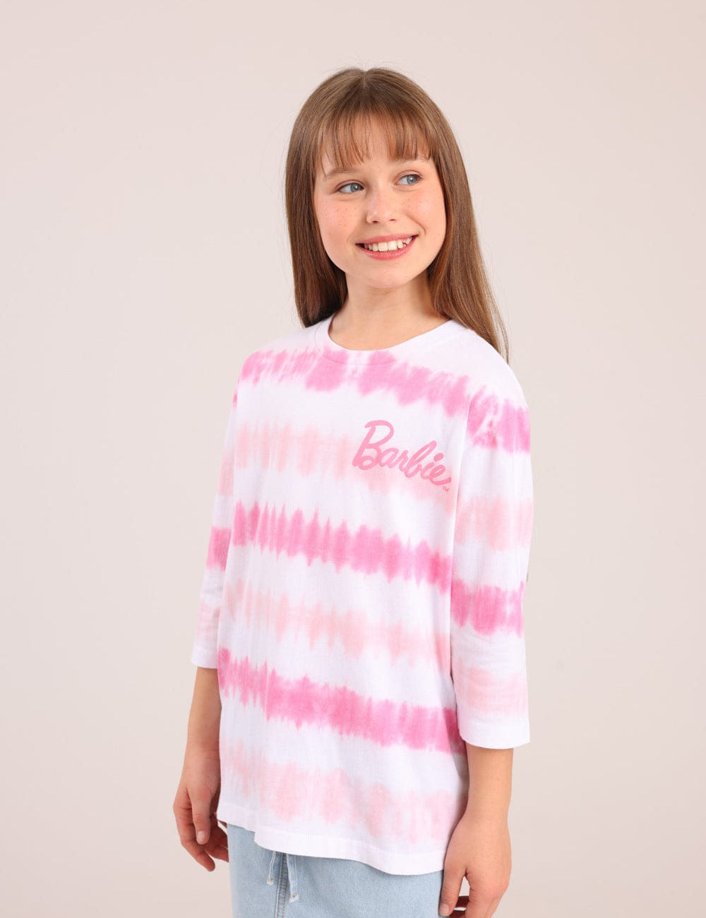 FOX בנות חולצה קצרה חולצה ממותגת ברבי חולצה ממותגת ברבי