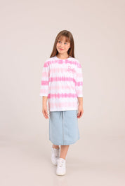 FOX בנות חולצה קצרה חולצה ממותגת ברבי חולצה ממותגת ברבי