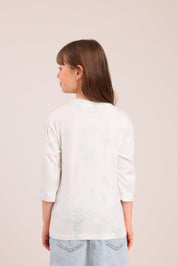 FOX בנות חולצה קצרה חולצה ממותגת סטיץ' דיסני חולצה ממותגת סטיץ' דיסני