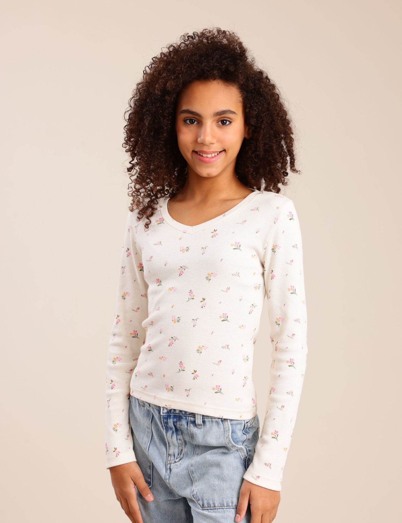 FOX בנות חולצה חולצה עם הדפס חולצה עם הדפס