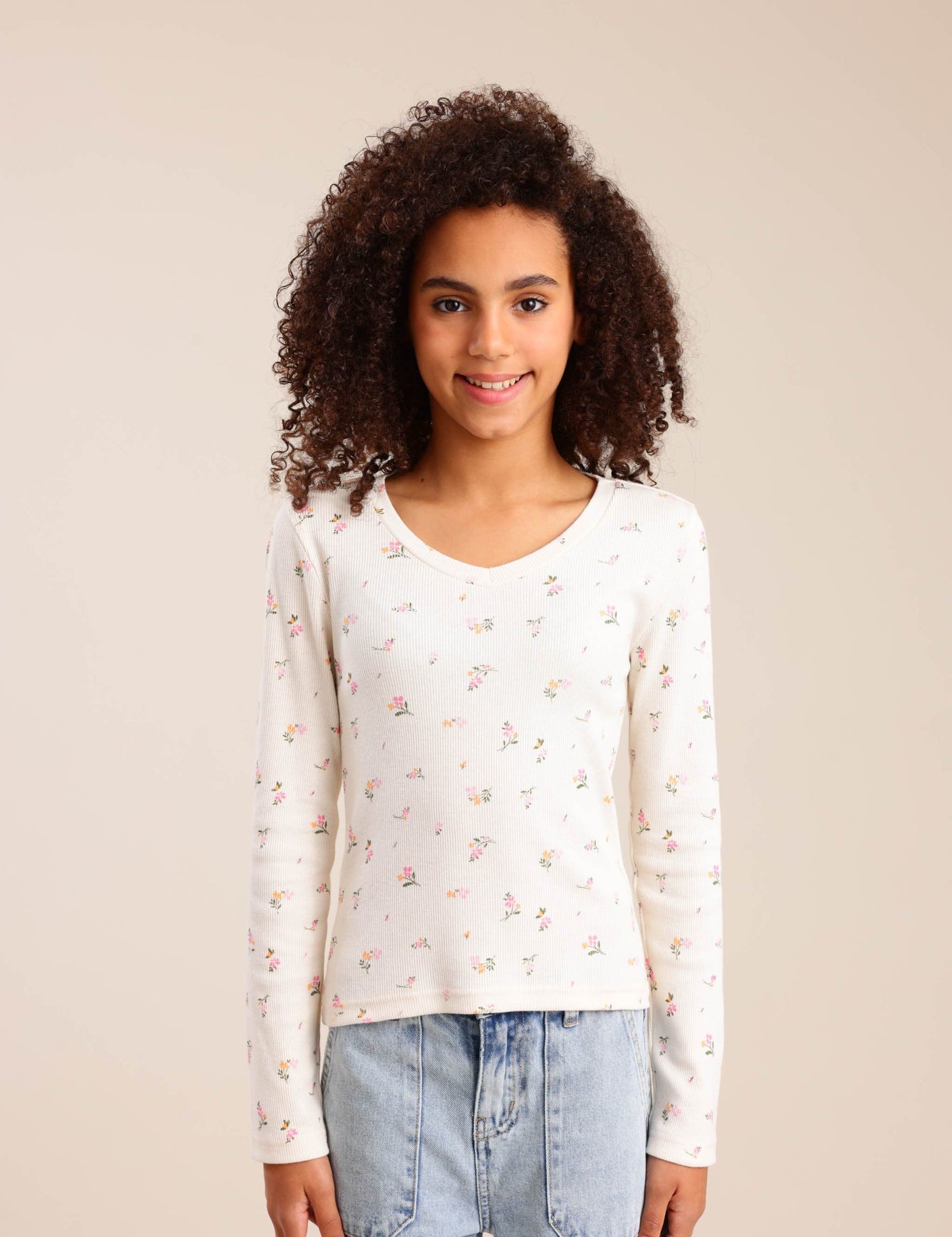 FOX בנות חולצה חולצה עם הדפס חולצה עם הדפס