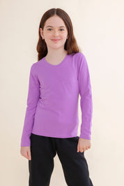 FOX בנות חולצה חולצת בייסיק V לייקרה FOX | חולצת בייסיק V לייקרה | קנה עכשיו