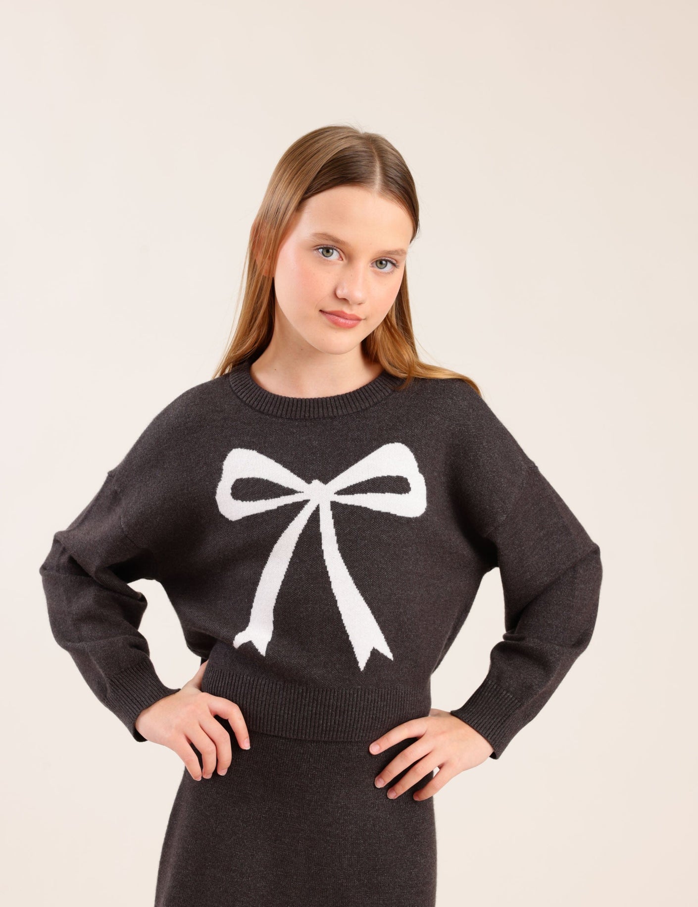 FOX בנות סריגים סריג סריג