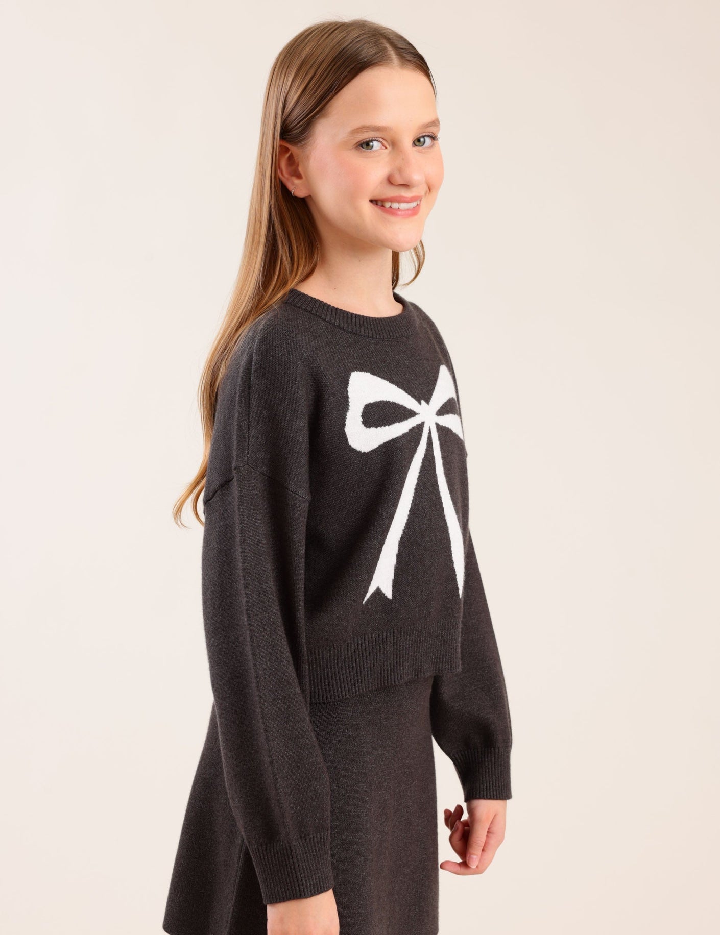 FOX בנות סריגים סריג סריג