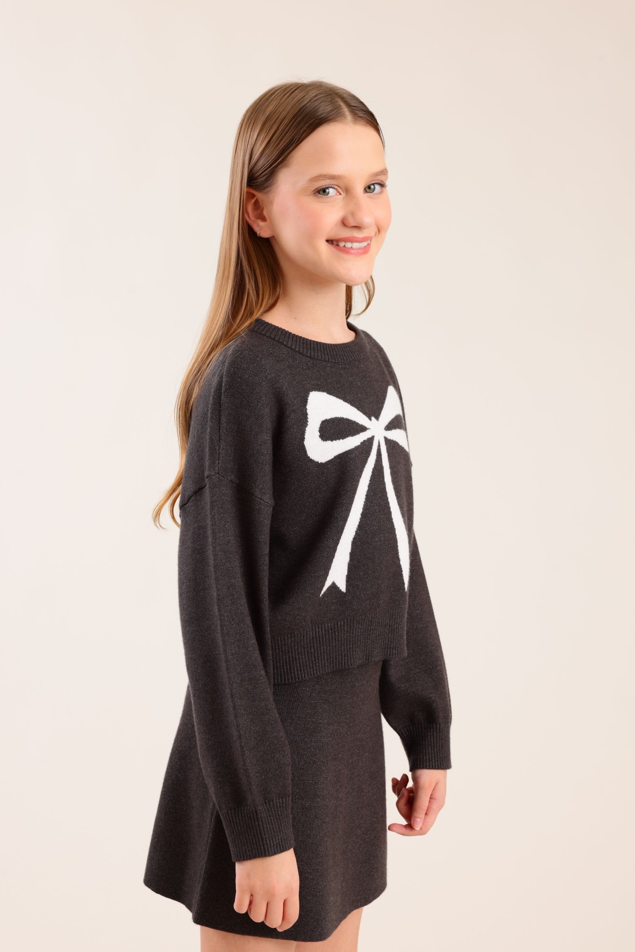 FOX בנות סריגים סריג סריג