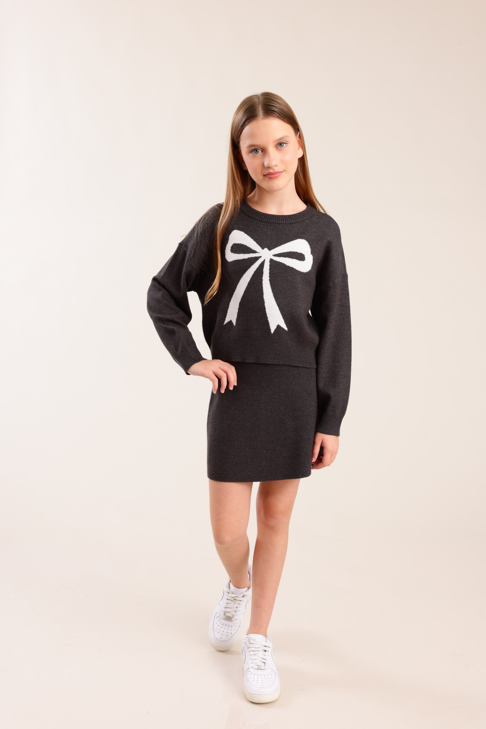 FOX בנות סריגים סריג סריג