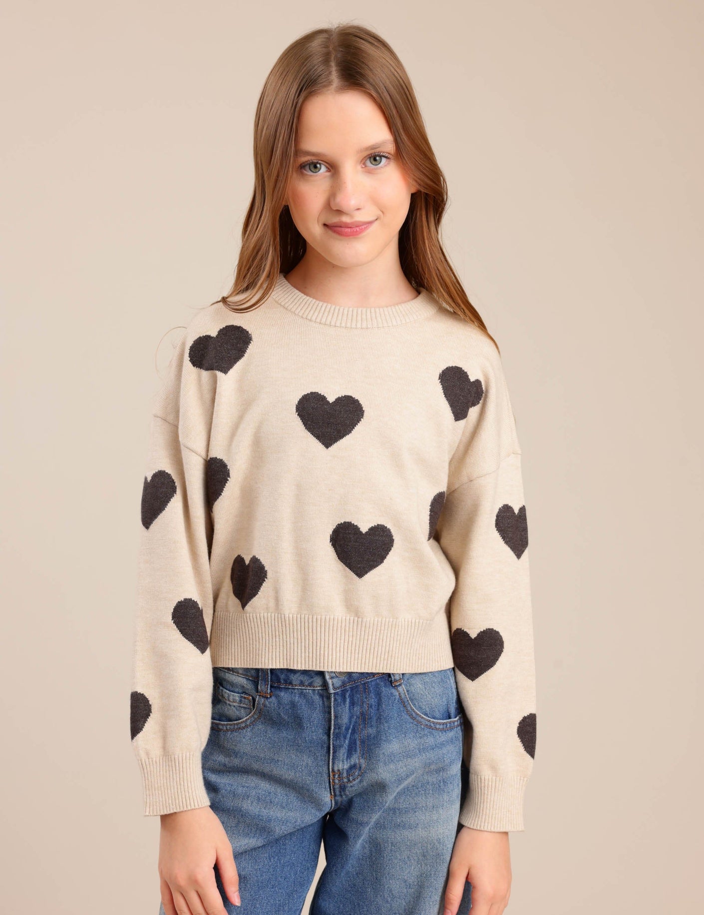 FOX בנות סריגים סריג סריג