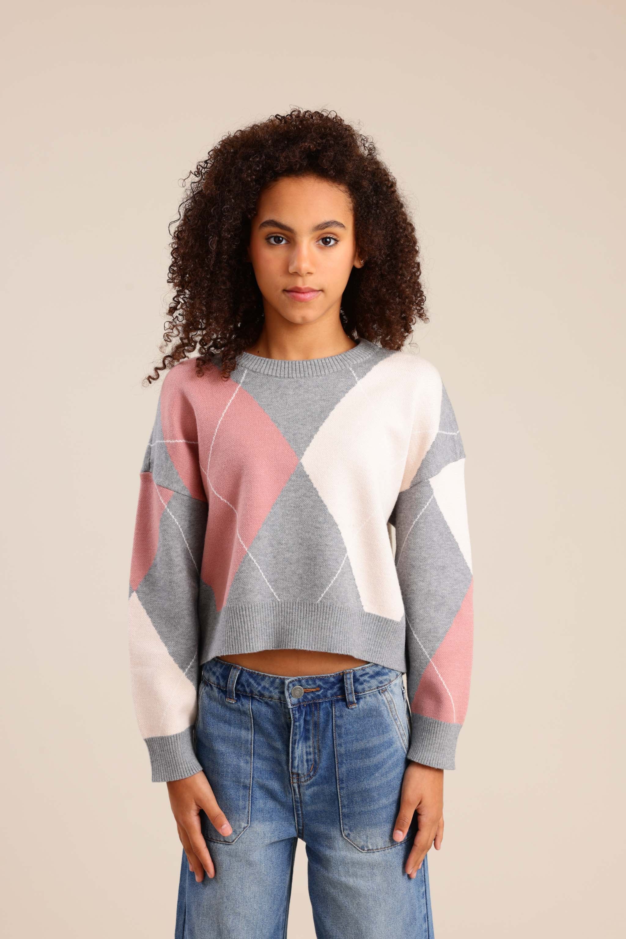 FOX בנות סריגים סריג סריג