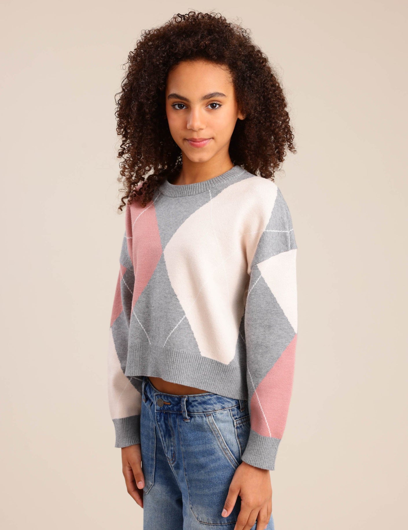 FOX בנות סריגים סריג סריג