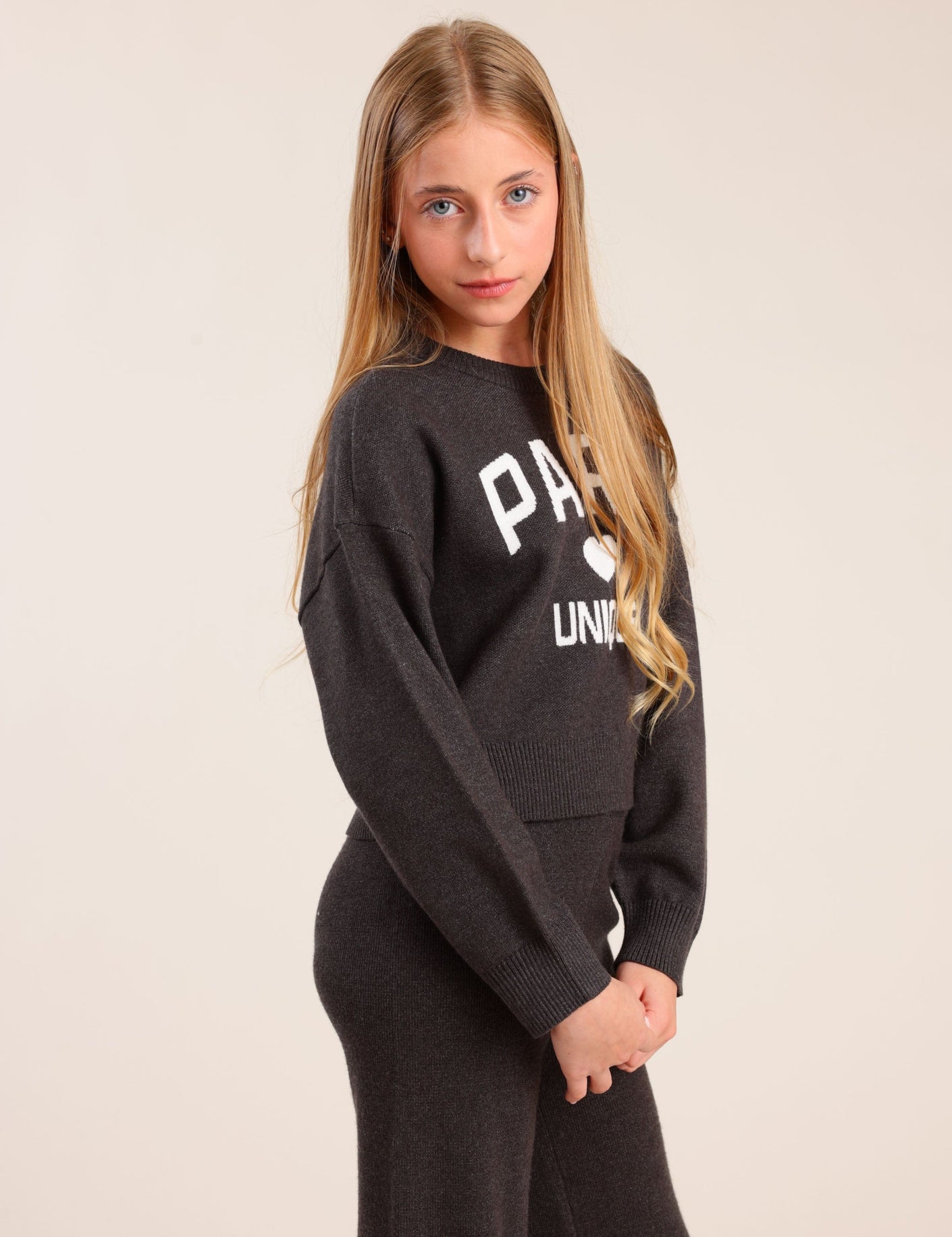 FOX בנות סריגים סריג סריג