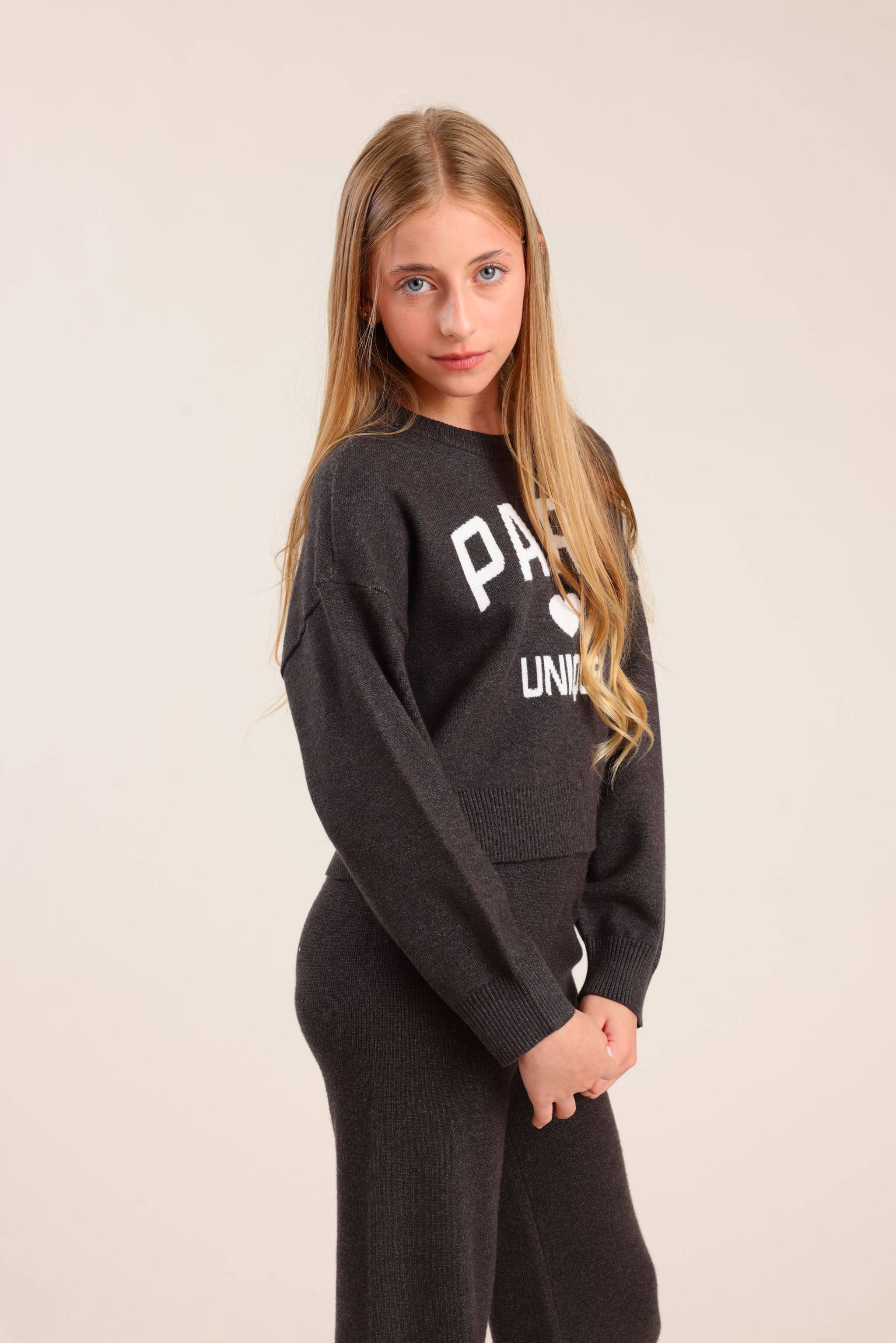 FOX בנות סריגים סריג סריג