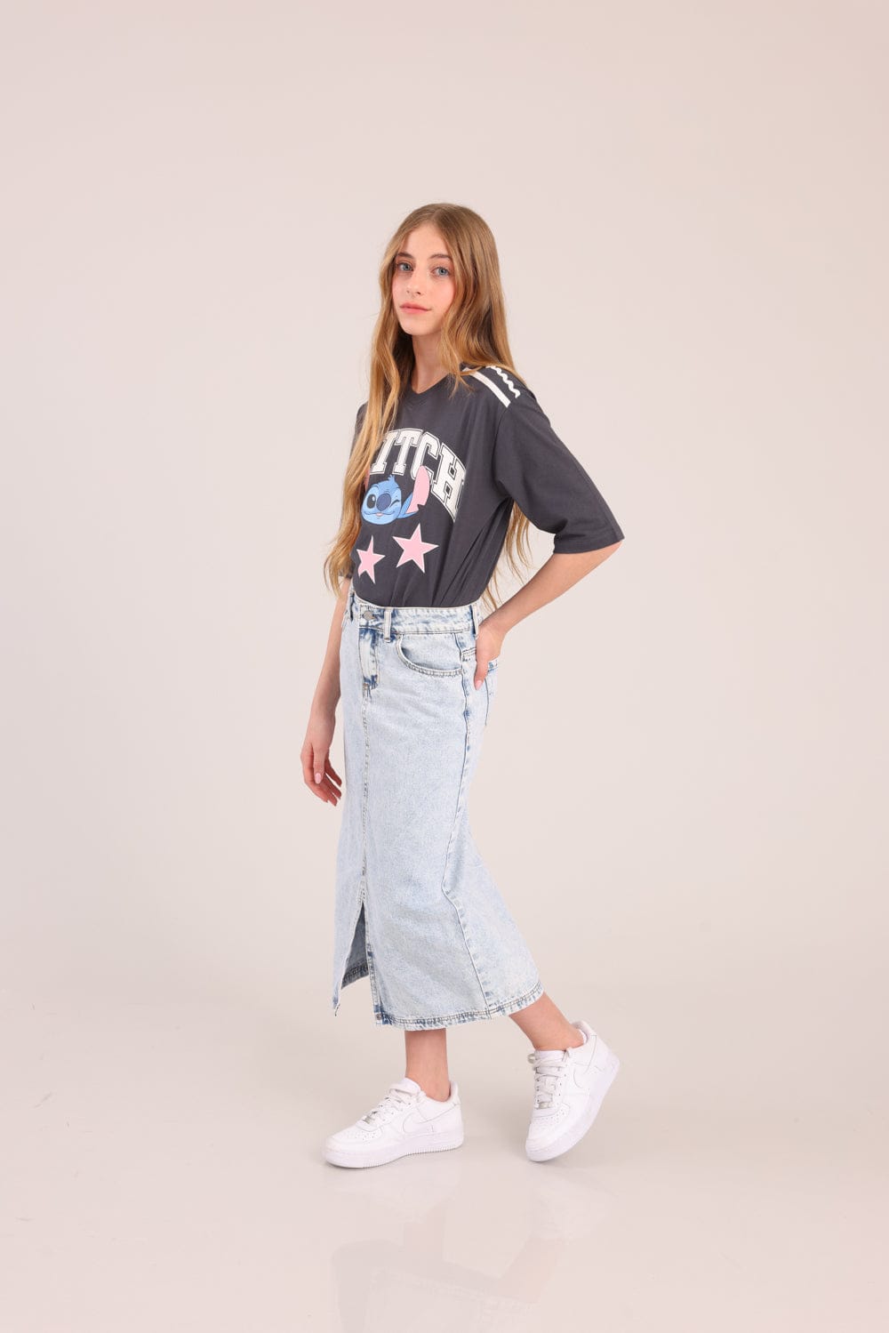 FOX בנות אחר חצאית ג'ינס חצאית ג'ינס