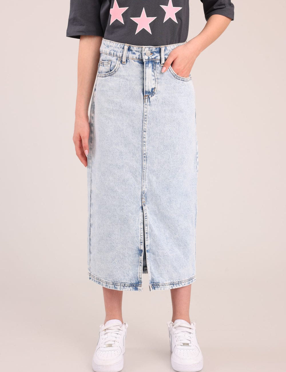 FOX בנות אחר חצאית ג'ינס חצאית ג'ינס