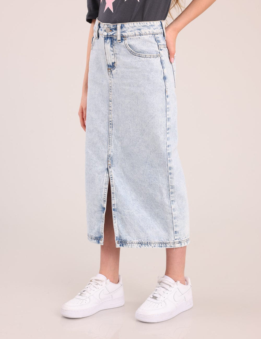 FOX בנות אחר חצאית ג'ינס חצאית ג'ינס